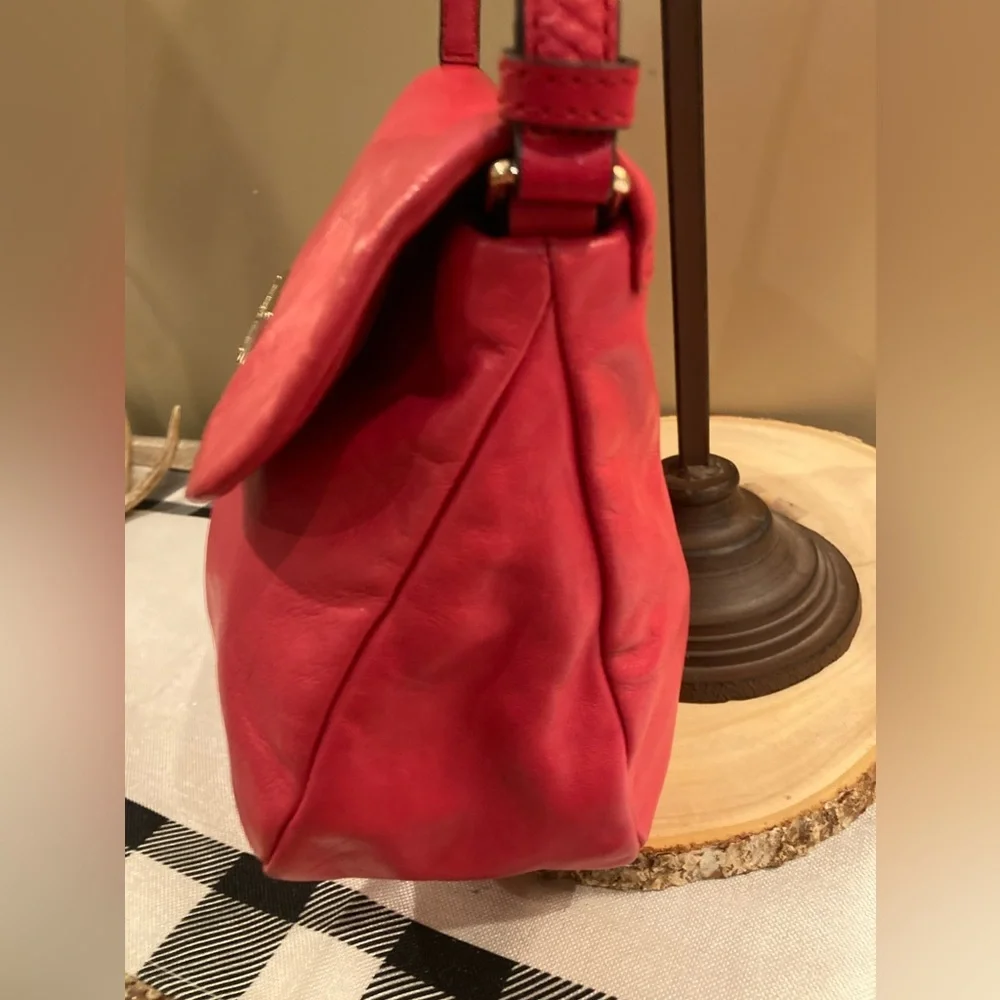 Marc Jacobs Leather MARChive‎ Crossbody Front Flap Bag $398 Shoulder Purse Pink